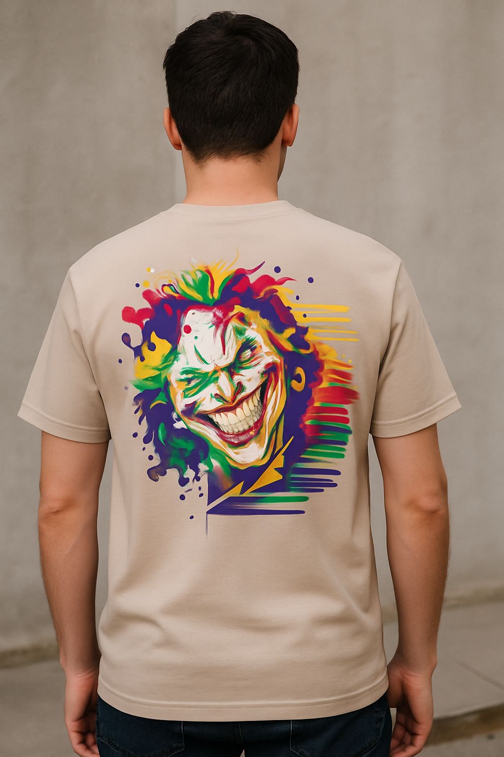 Lion Graphic T-Shirt (Cream/Beige)