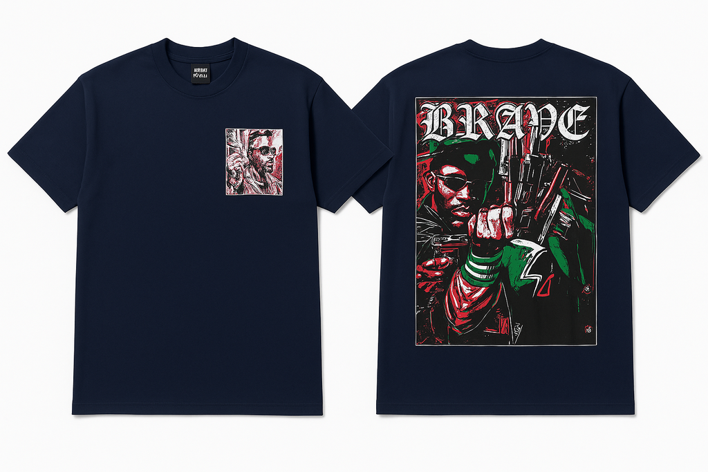 Navy T-Shirt Flat Lay